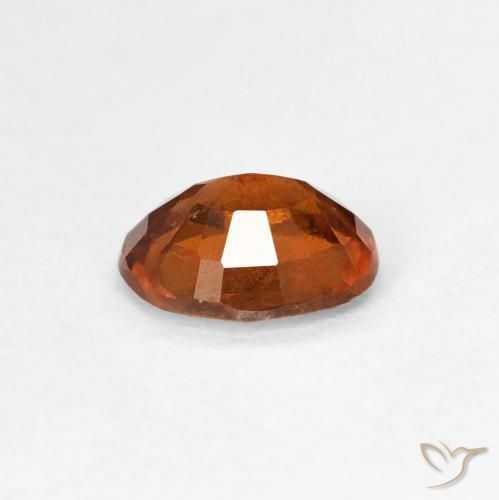 Hessonite Garnet Gemstone in 7.1 x 5.7 mm Size for Sale, Hessonite Garnet Stone in Deep Orange Color