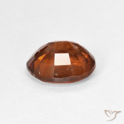 Hessonite Garnet Gemstone in 7.8 x 6.5 mm Size for Sale, Hessonite Garnet Stone in Dark Orange Color