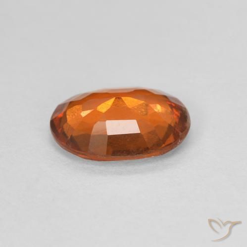 Hessonite Garnet Gemstone in 8 x 6 mm (calibrated) Size for Sale, Hessonite Garnet Stone in Deep Orange Color