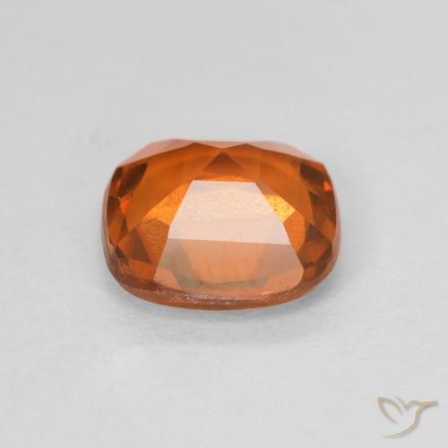 Hessonite Garnet Gemstone in 7 x 7 mm (calibrated) Size for Sale, Hessonite Garnet Stone in Medium Orange Color