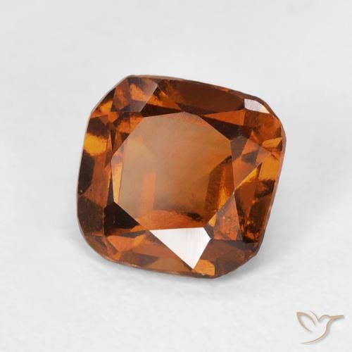 1.31 ct Orange Hessonite Garnet Stone, Natural Hessonite Garnet in Cushion-Cut Shape for Sale