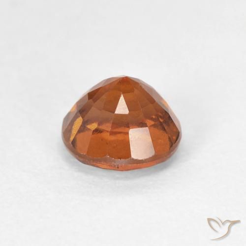 Hessonite Garnet Gemstone in 6 mm (calibrated) Size for Sale, Hessonite Garnet Stone in Deep Orange Color