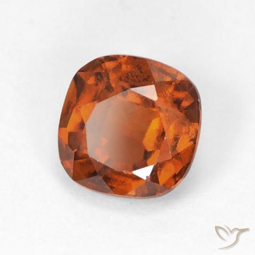 1.79 ct Orange Hessonite Garnet Stone, Natural Hessonite Garnet in Cushion-Cut Shape for Sale