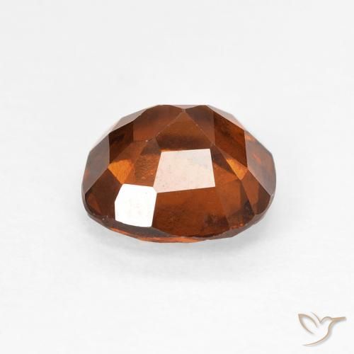 Hessonite Garnet Gemstone in 7 x 7 mm (calibrated) Size for Sale, Hessonite Garnet Stone in Amber Orange Color