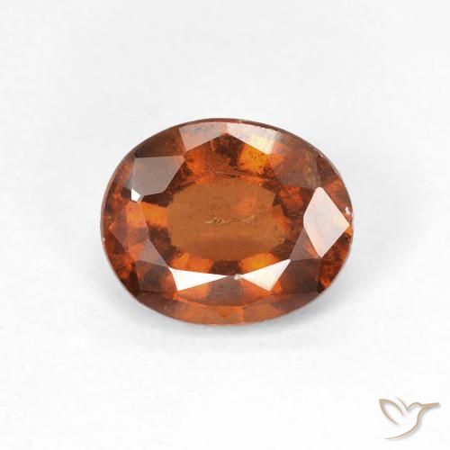1.50ct Natural Deep Orange Hessonite Garnet, Oval, VS, Photo A