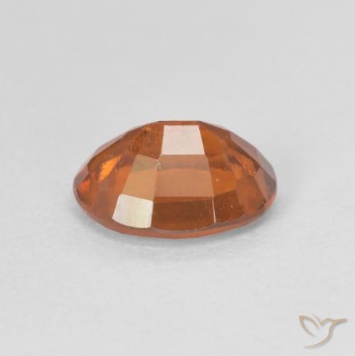 Hessonite Garnet Gemstone in 8 x 6 mm (calibrated) Size for Sale, Hessonite Garnet Stone in Deep Orange Color