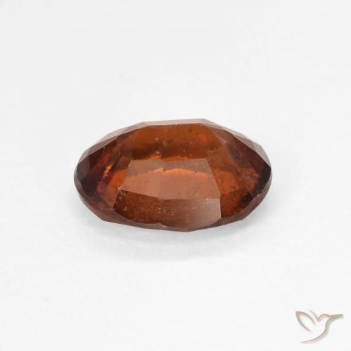 Hessonite Garnet Gemstone in 8 x 6 mm (calibrated) Size for Sale, Hessonite Garnet Stone in Amber Orange Color