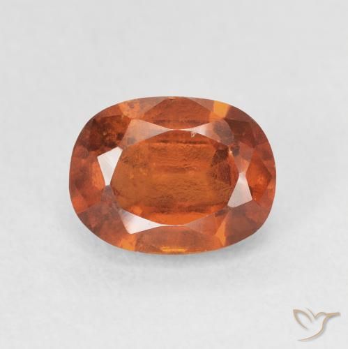 2.08ct Natural Fire Orange Hessonite Garnet, Cushion, VS-SI