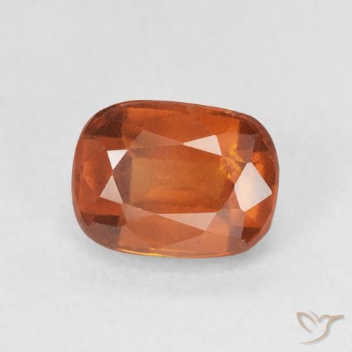 2.17 ct Orange Hessonite Garnet Stone, Natural Hessonite Garnet in Cushion-Cut Shape for Sale