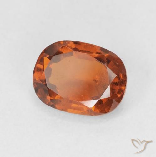1.83 ct Orange Hessonite Garnet Stone, Natural Hessonite Garnet in Cushion-Cut Shape for Sale