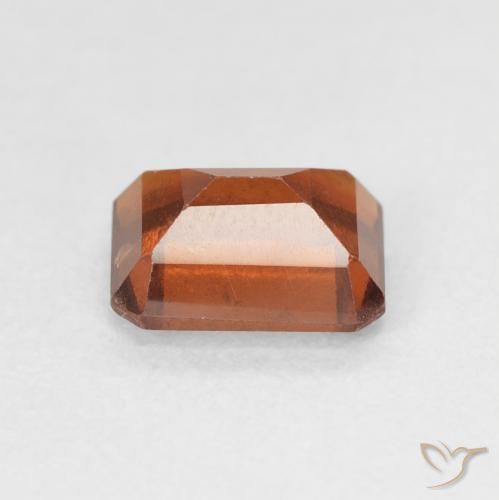 Hessonite Garnet Gemstone in 7.4 x 5.9 mm Size for Sale, Hessonite Garnet Stone in Medium Orange Color