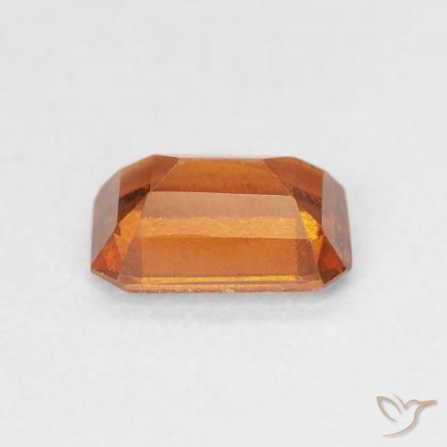 Hessonite Garnet Gemstone in 7.4 x 5.1 mm Size for Sale, Hessonite Garnet Stone in Fire Orange Color