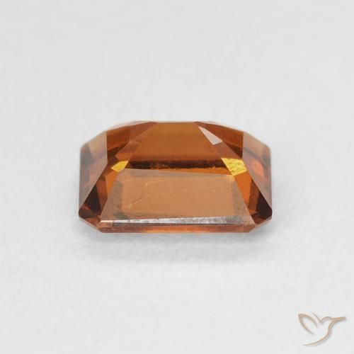 Hessonite Garnet Gemstone in 6.6 x 5.4 mm Size for Sale, Hessonite Garnet Stone in Medium Orange Color