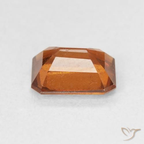 Hessonite Garnet Gemstone in 7.4 x 5.6 mm Size for Sale, Hessonite Garnet Stone in Deep Orange Color
