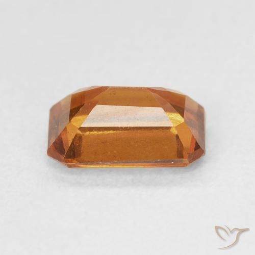 Hessonite Garnet Gemstone in 7.8 x 5.6 mm Size for Sale, Hessonite Garnet Stone in Deep Orange Color