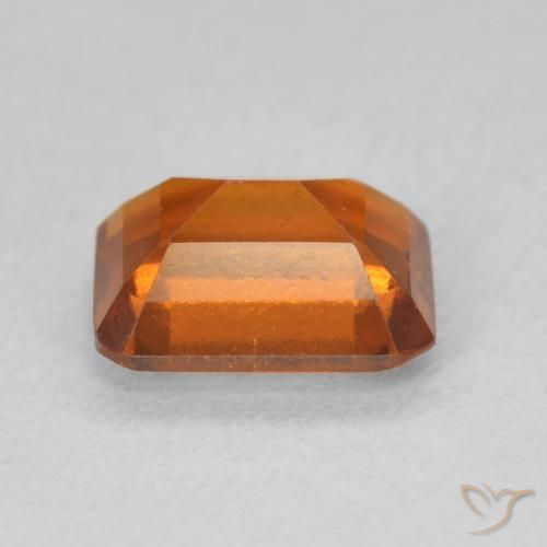 Hessonite Garnet Gemstone in 7.4 x 5.7 mm Size for Sale, Hessonite Garnet Stone in Reddish Orange Color