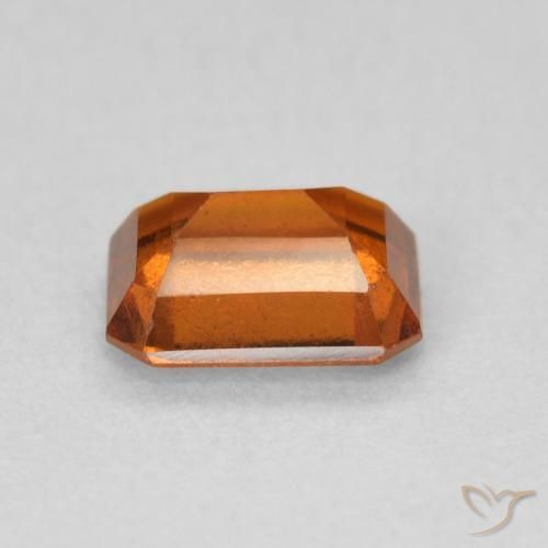 Hessonite Garnet Gemstone in 6.5 x 5.2 mm Size for Sale, Hessonite Garnet Stone in Medium Orange Color