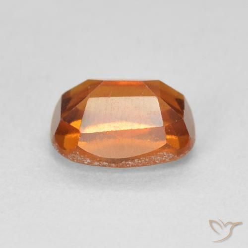 Hessonite Garnet Gemstone in 8 x 6 mm (calibrated) Size for Sale, Hessonite Garnet Stone in Reddish Orange Color