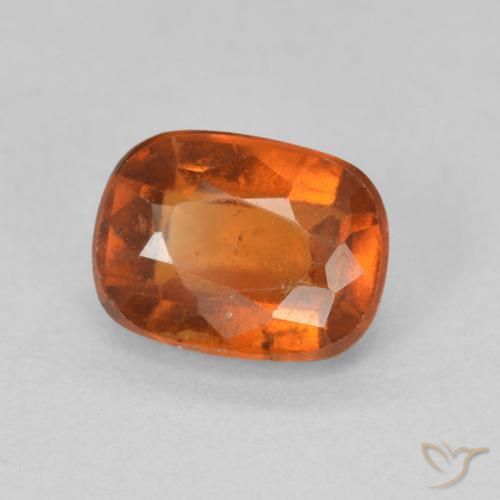 2.03 ct Orange Hessonite Garnet Stone, Natural Hessonite Garnet in Cushion-Cut Shape for Sale