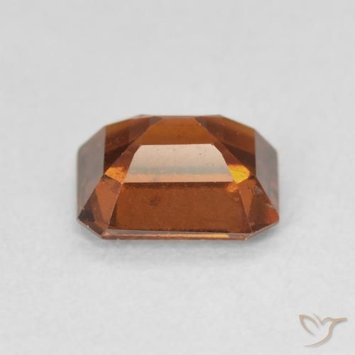 Hessonite Garnet Gemstone in 7.2 x 5.8 mm Size for Sale, Hessonite Garnet Stone in Medium Orange Color