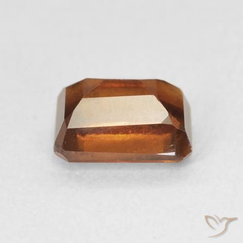 Hessonite Garnet Gemstone in 7.1 x 5.3 mm Size for Sale, Hessonite Garnet Stone in Deep Orange Color
