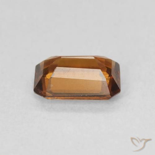 Hessonite Garnet Gemstone in 6.8 x 4.8 mm Size for Sale, Hessonite Garnet Stone in Brownish Orange Color