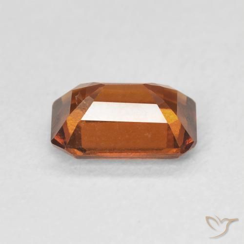 Hessonite Garnet Gemstone in 7.5 x 5.5 mm Size for Sale, Hessonite Garnet Stone in Deep Orange Color