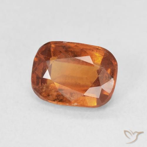 1.81 ct Orange Hessonite Garnet Stone, Natural Hessonite Garnet in Cushion-Cut Shape for Sale
