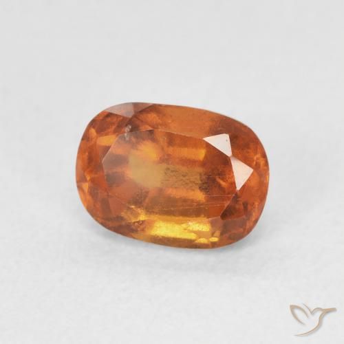 1.43 ct Orange Hessonite Garnet Stone, Natural Hessonite Garnet in Cushion-Cut Shape for Sale