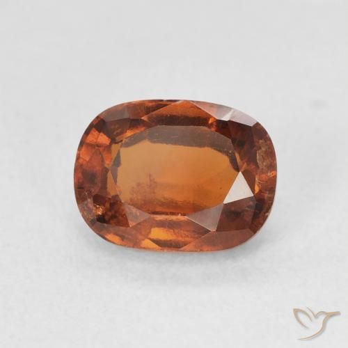 1.88 ct Orange Hessonite Garnet Stone, Natural Hessonite Garnet in Cushion-Cut Shape for Sale