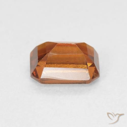 Hessonite Garnet Gemstone in 6.3 x 4.7 mm Size for Sale, Hessonite Garnet Stone in Deep Orange Color