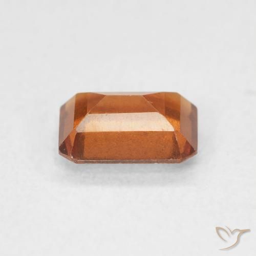 Hessonite Garnet Gemstone in 6.3 x 4.9 mm Size for Sale, Hessonite Garnet Stone in Deep Orange Color