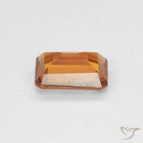 Hessonite Garnet Gemstone in 6 x 5 mm Size for Sale, Hessonite Garnet Stone in Medium Dark-Orange Color