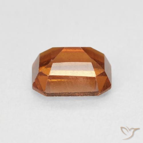 Hessonite Garnet Gemstone in 7.3 x 5.9 mm Size for Sale, Hessonite Garnet Stone in Deep Orange Color