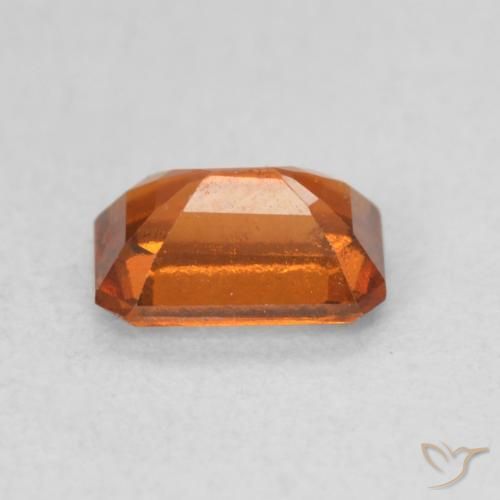 Hessonite Garnet Gemstone in 6.5 x 4.4 mm Size for Sale, Hessonite Garnet Stone in Deep Orange Color