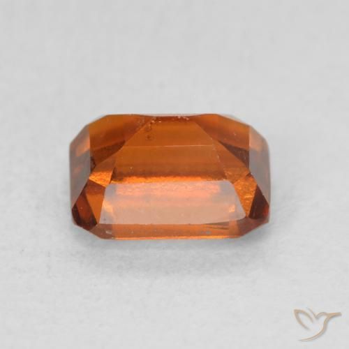 Hessonite Garnet Gemstone in 7 x 5 mm (calibrated) Size for Sale, Hessonite Garnet Stone in Medium Orange Color