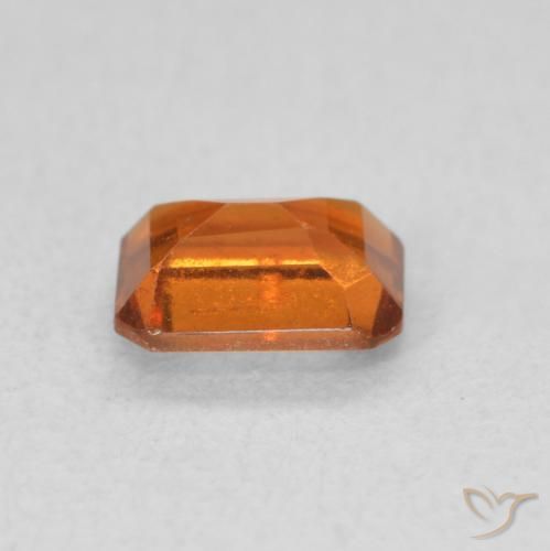 Hessonite Garnet Gemstone in 5.9 x 4.6 mm Size for Sale, Hessonite Garnet Stone in Deep Orange Color