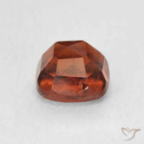 Hessonite Garnet Gemstone in 5 x 5 mm (calibrated) Size for Sale, Hessonite Garnet Stone in Reddish Orange Color