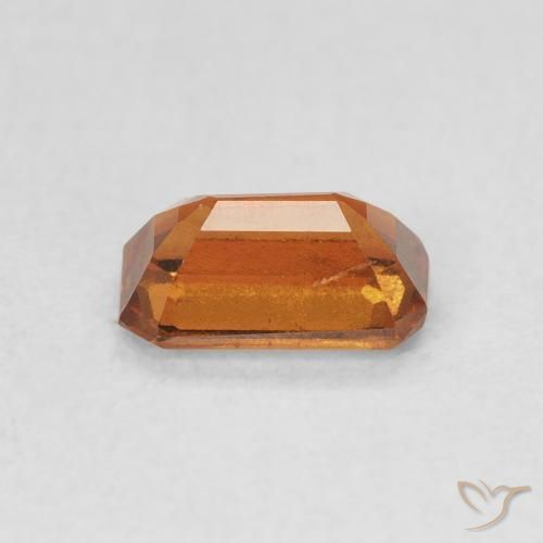 Hessonite Garnet Gemstone in 7.2 x 4.4 mm Size for Sale, Hessonite Garnet Stone in Medium Dark-Orange Color