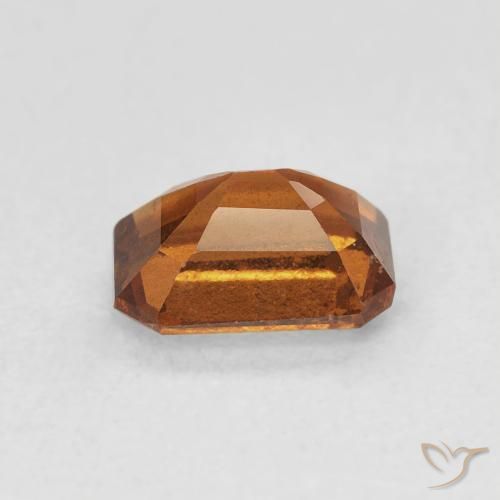 Hessonite Garnet Gemstone in 6.6 x 4.9 mm Size for Sale, Hessonite Garnet Stone in Deep Orange Color