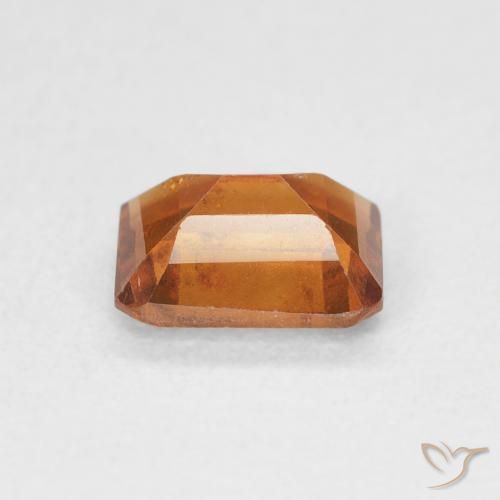 Hessonite Garnet Gemstone in 6.5 x 5 mm Size for Sale, Hessonite Garnet Stone in Deep Orange Color