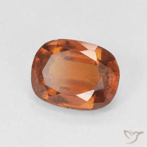 1.85 ct Orange Hessonite Garnet Stone, Natural Hessonite Garnet in Cushion-Cut Shape for Sale