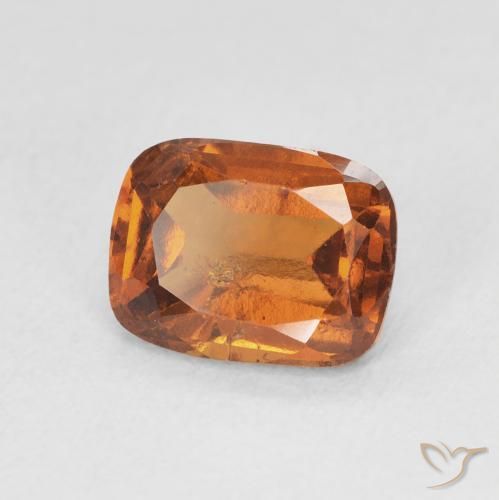 2.28 ct Orange Hessonite Garnet Stone, Natural Hessonite Garnet in Cushion-Cut Shape for Sale