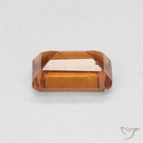 Hessonite Garnet Gemstone in 7.3 x 5.1 mm Size for Sale, Hessonite Garnet Stone in Medium Orange Color