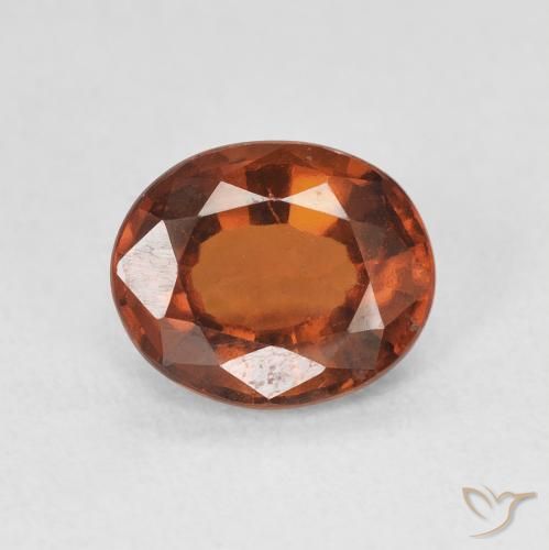 2.00ct Natural Deep Orange Hessonite Garnet, Oval, VS