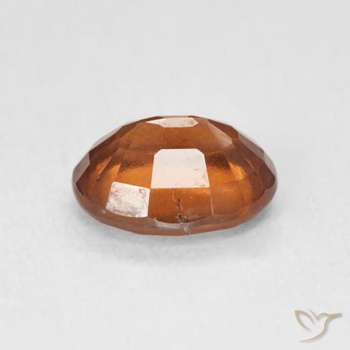 Hessonite Garnet Gemstone in 8.2 x 6.6 mm Size for Sale, Hessonite Garnet Stone in Deep Orange Color