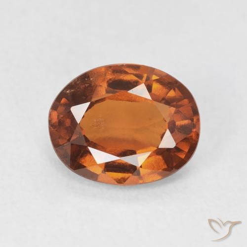 1.83ct Natural Deep Orange Hessonite Garnet, Oval, VS