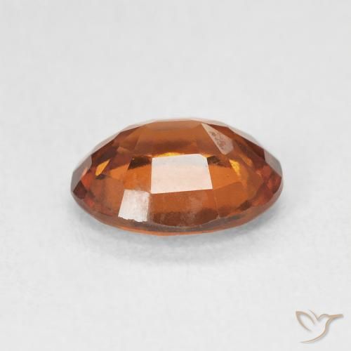 Hessonite Garnet Gemstone in 8.5 x 6.8 mm Size for Sale, Hessonite Garnet Stone in Deep Orange Color