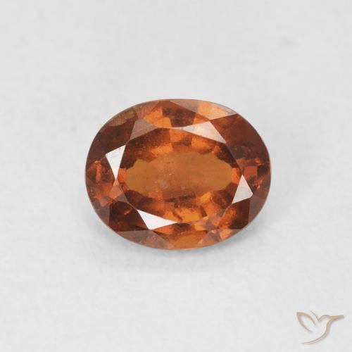 1.27ct Natural Reddish Orange Hessonite Garnet, Oval, VS