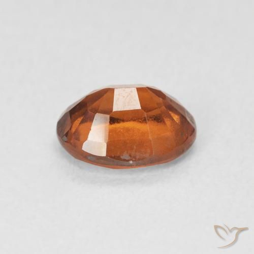 Hessonite Garnet Gemstone in 8 x 6 mm (calibrated) Size for Sale, Hessonite Garnet Stone in Medium Dark-Orange Color